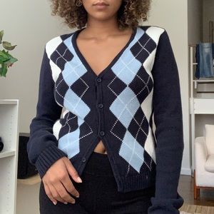 Brandy Melville checkered cardigan
